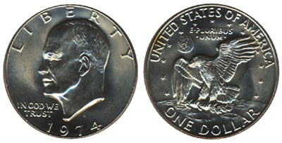 1974 Eisenhower Dollar