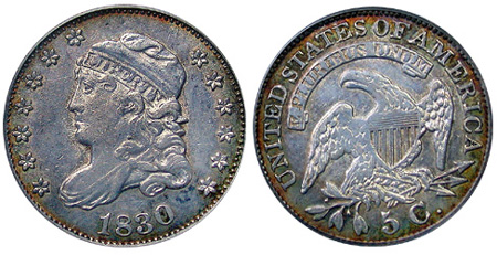 1830 Capped Bust Half Dime