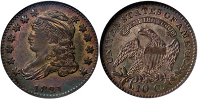 1821 Capped Bust Dime