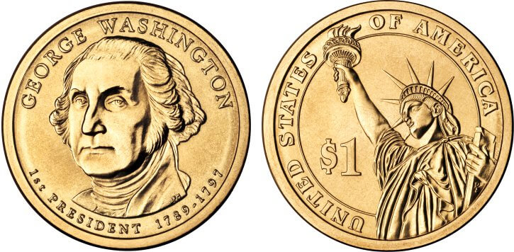 2007 George Washington Presidential Dollar